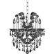 Brahms 5 Light 16 inch Chrome Chandelier Ceiling Light in Firenze Clear