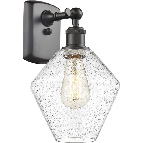 Ballston Cindyrella 1 Light 8 inch Oil Rubbed Bronze Sconce Wall Light in Incandescent, Seedy Glass