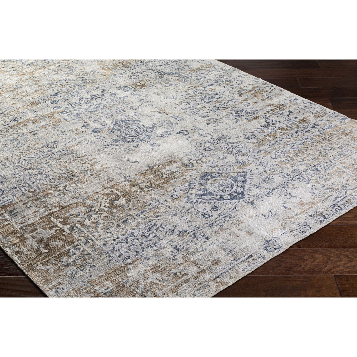 Jordan 108 X 72 inch Deep Teal Rug in 6 X 9, Rectangle