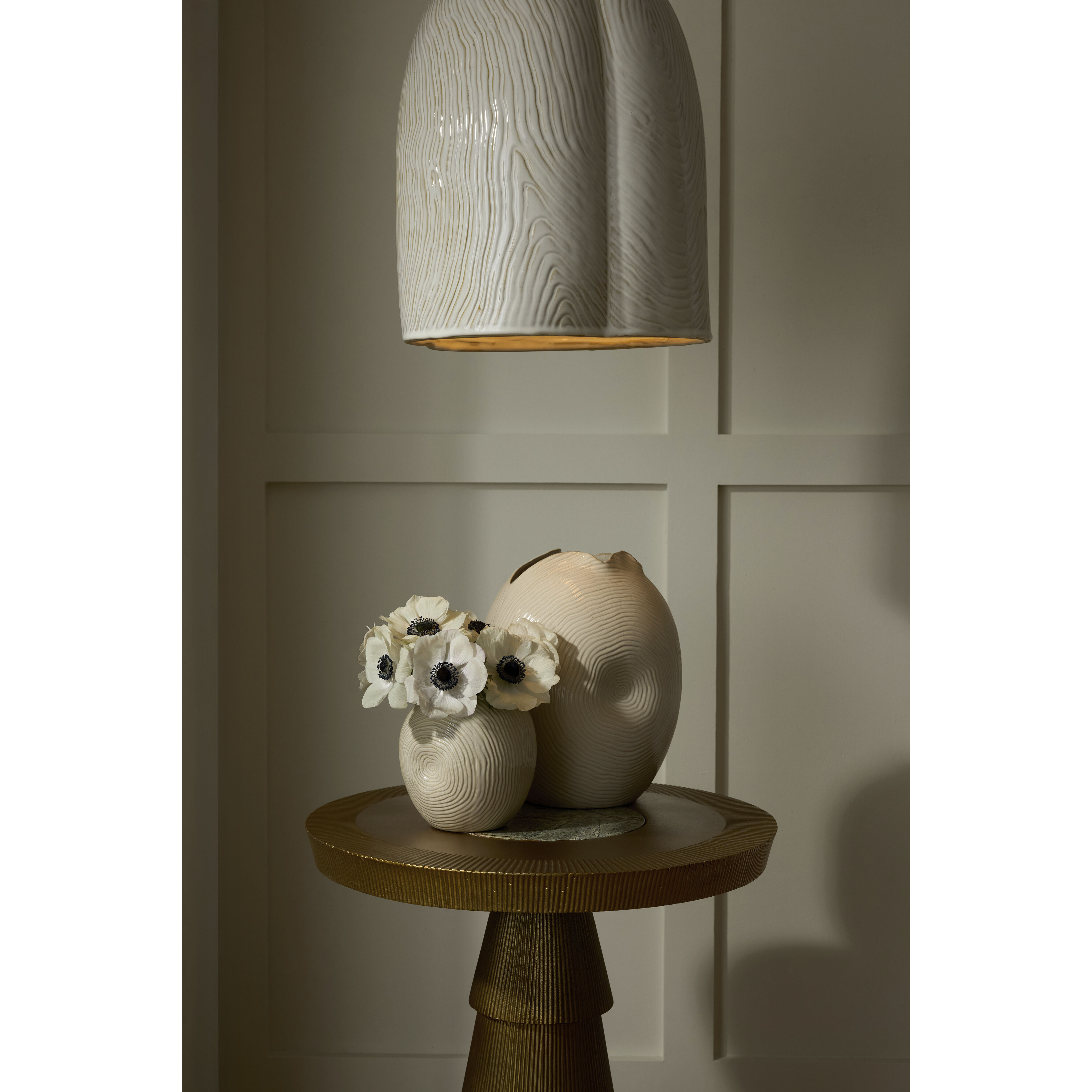 Lyla 1 Light 12 inch Antique Brass Pendant Ceiling Light