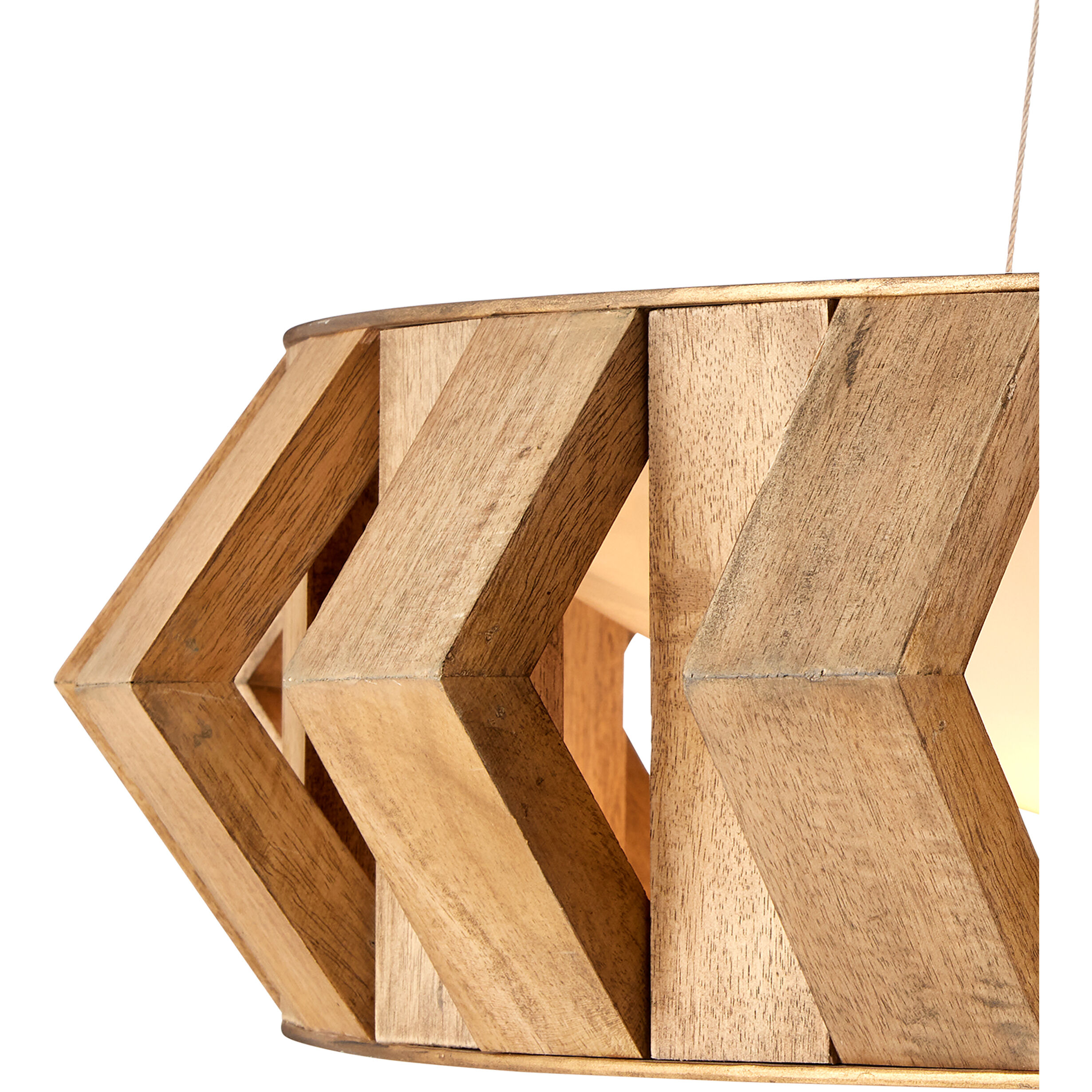 Plunge 1 Light 30 inch Toffee/Brass/White Chandelier Ceiling Light