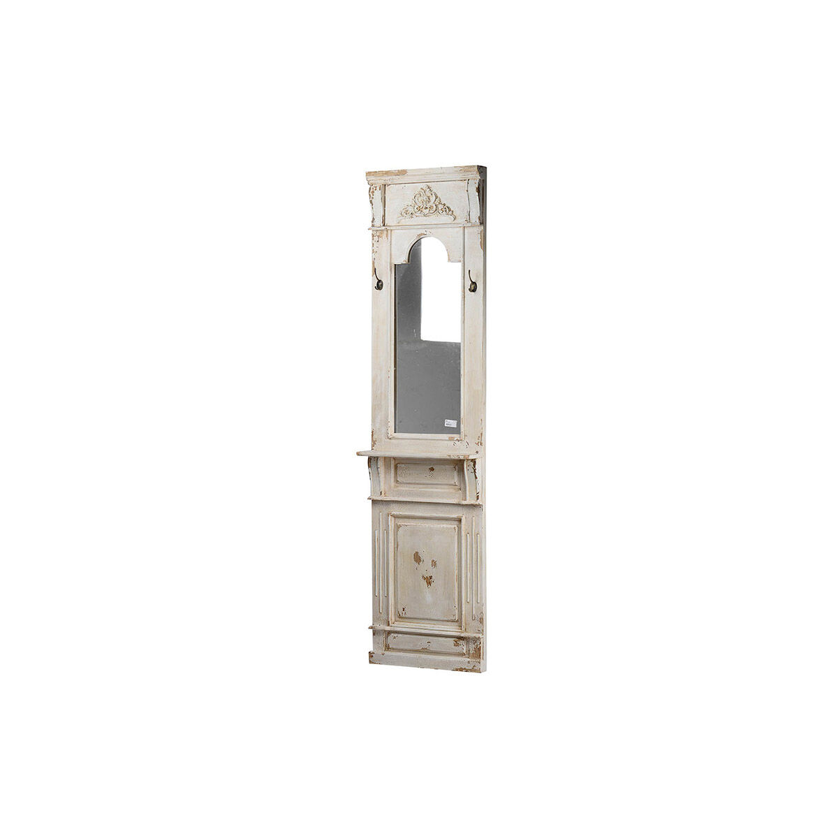 Classic 28.5 X 13.5 inch Antique White Wall Mirror