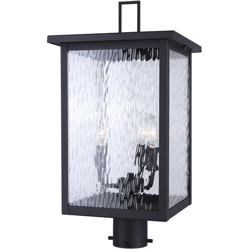 Shana 3 Light 22 inch Black Outdoor Post Lantern