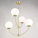 Avers LED 26 inch Natural Brass Chandelier Ceiling Light