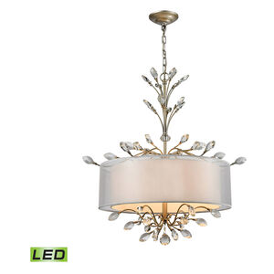 Tracy LED 26 inch Aged Silver Chandelier Ceiling Light