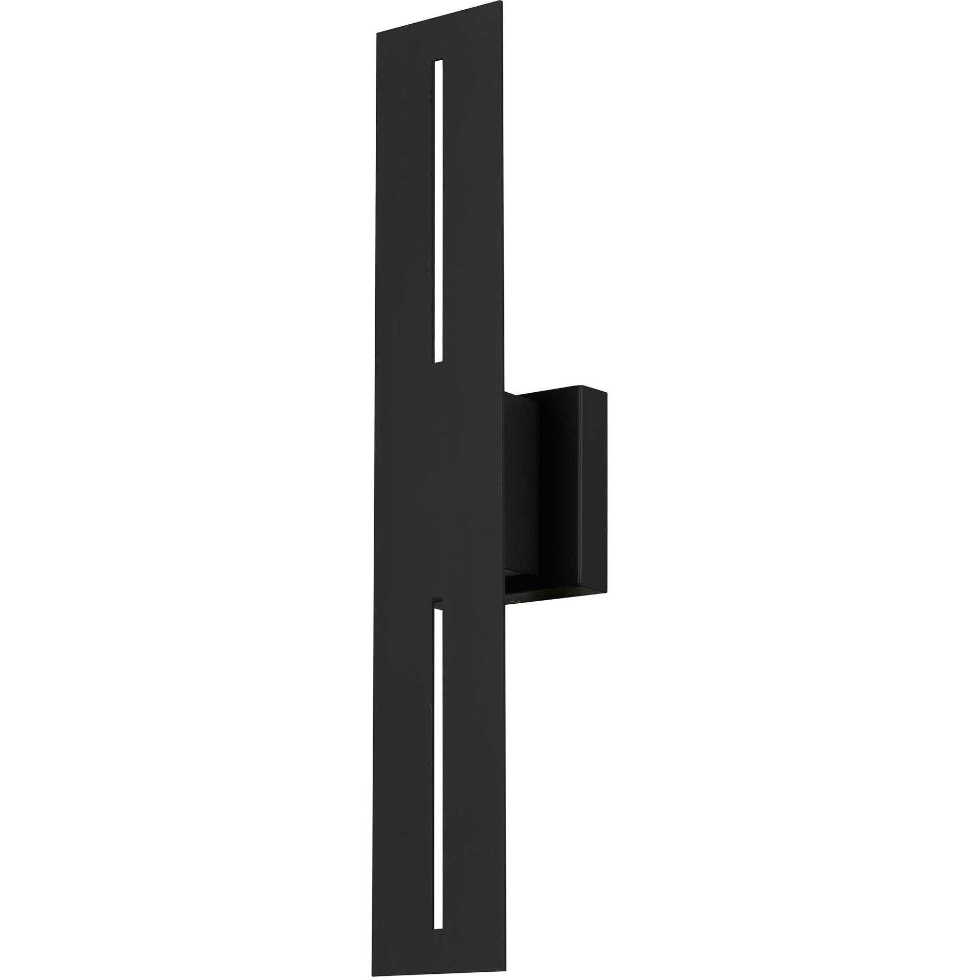 Slot LED 24 inch Sand Black Outdoor Wall Sconce