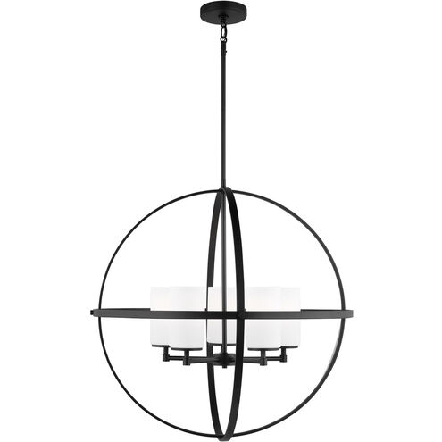 Alturas LED 27.25 inch Midnight Black Chandelier Ceiling Light