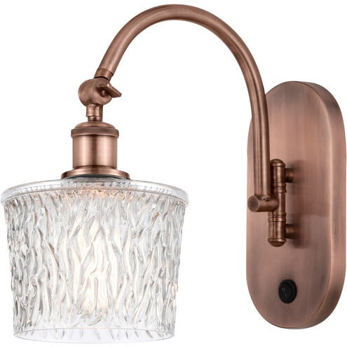 Ballston Niagra 1 Light 7 inch Antique Copper Sconce Wall Light
