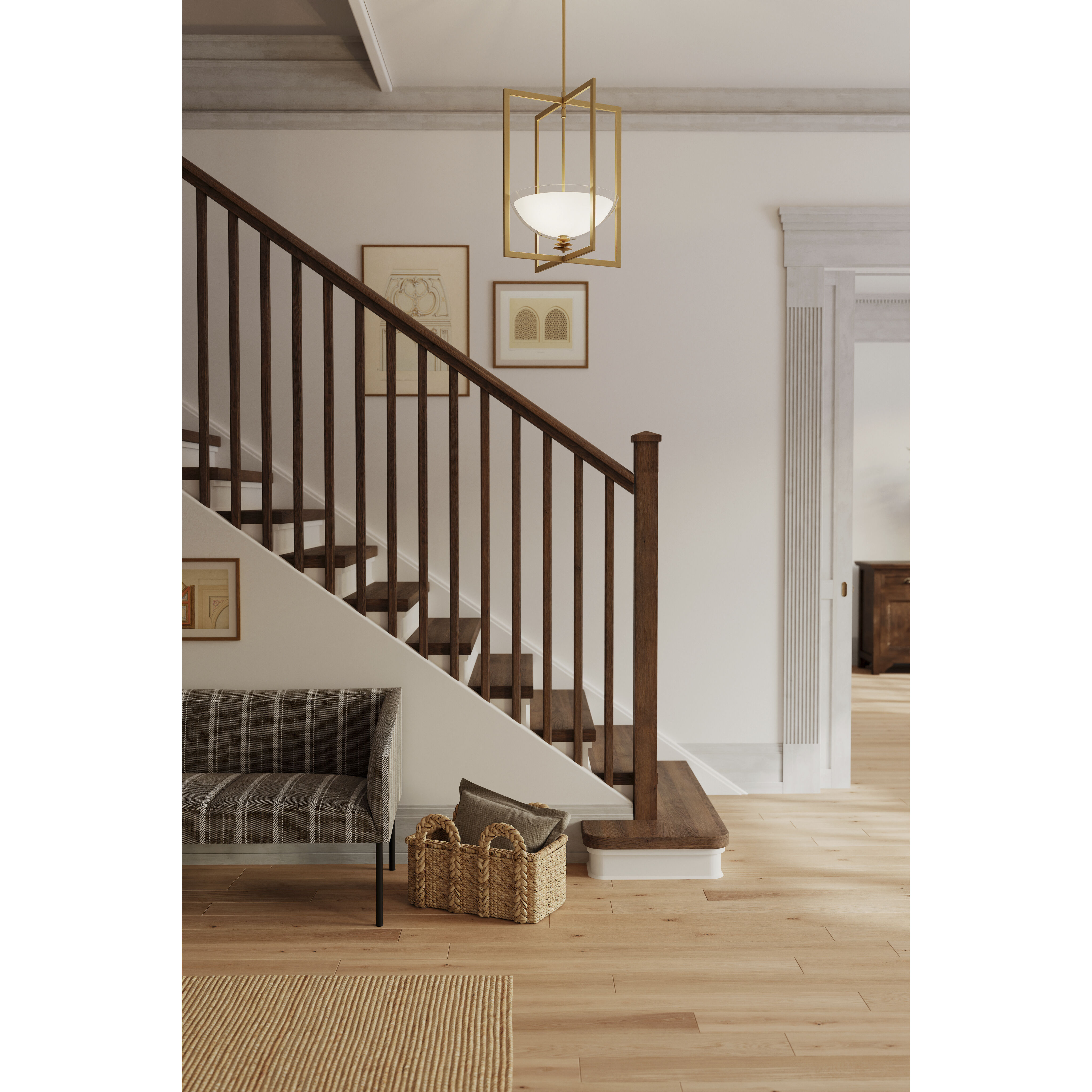 Elowen 3 Light 18 inch Legacy Brass Pendant Ceiling Light
