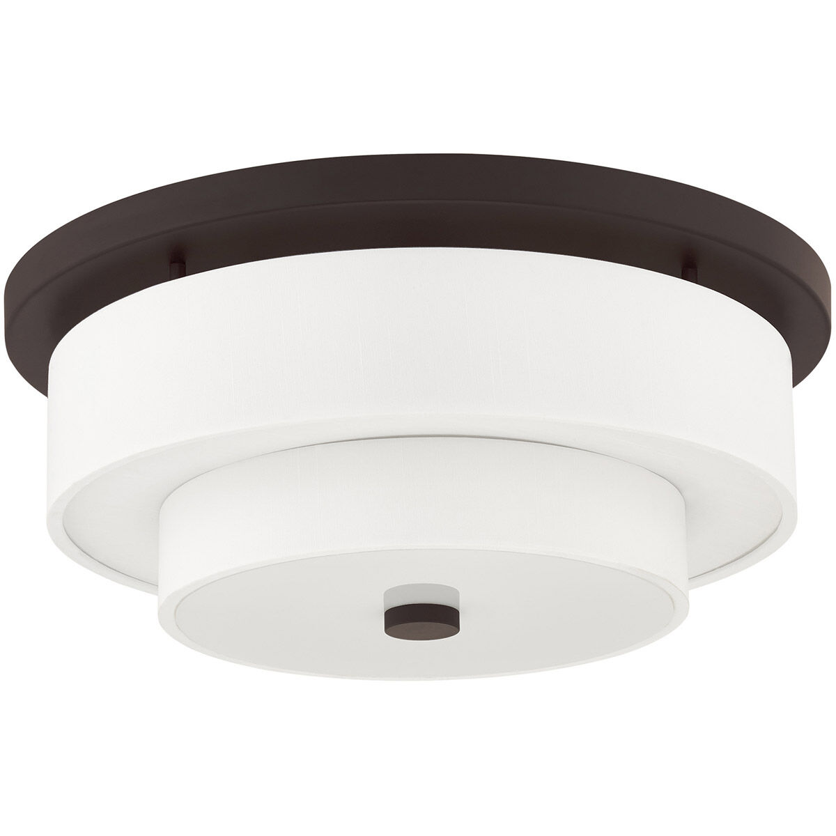 Meridian 4 Light 18 inch Bronze Flush Mount Ceiling Light