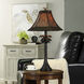 Signature 26 inch 60 watt Dark Brown Table Lamp Portable Light