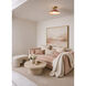 Radiance 1 Light 11.75 inch Canyon Clay and Polished Brass Semi Flush Ceiling Light