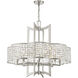 Grammercy 8 Light 30 inch Brushed Nickel Chandelier Ceiling Light