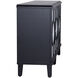 Hollywood 60 inch Semi Gloss Black Lacquer and Clear Sideboard