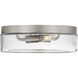Rhett LED 12 inch Brushed Nickel Flush Mount Ceiling Light