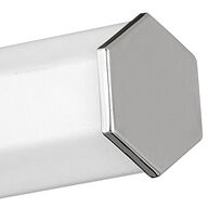 Facet LED 26 inch Polished Nickel Vanity Light Wall Light, Vertical