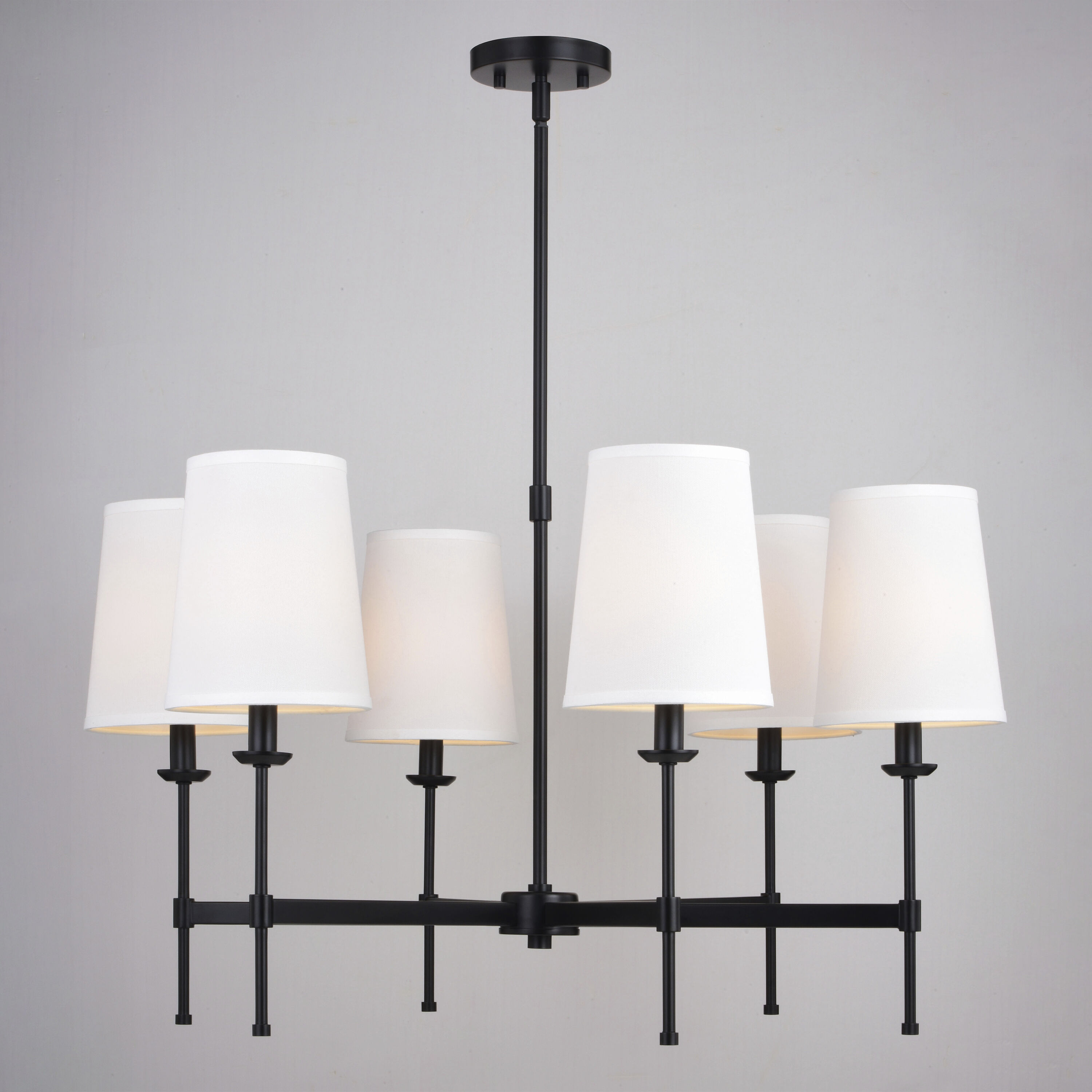 Camden LED 30 inch Matte Black Chandelier Ceiling Light
