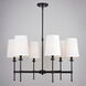 Camden LED 30 inch Matte Black Chandelier Ceiling Light