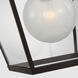 Ray Booth Illume LED 18 inch Warm Iron and Antique-Burnished Brass Lantern Pendant Ceiling Light