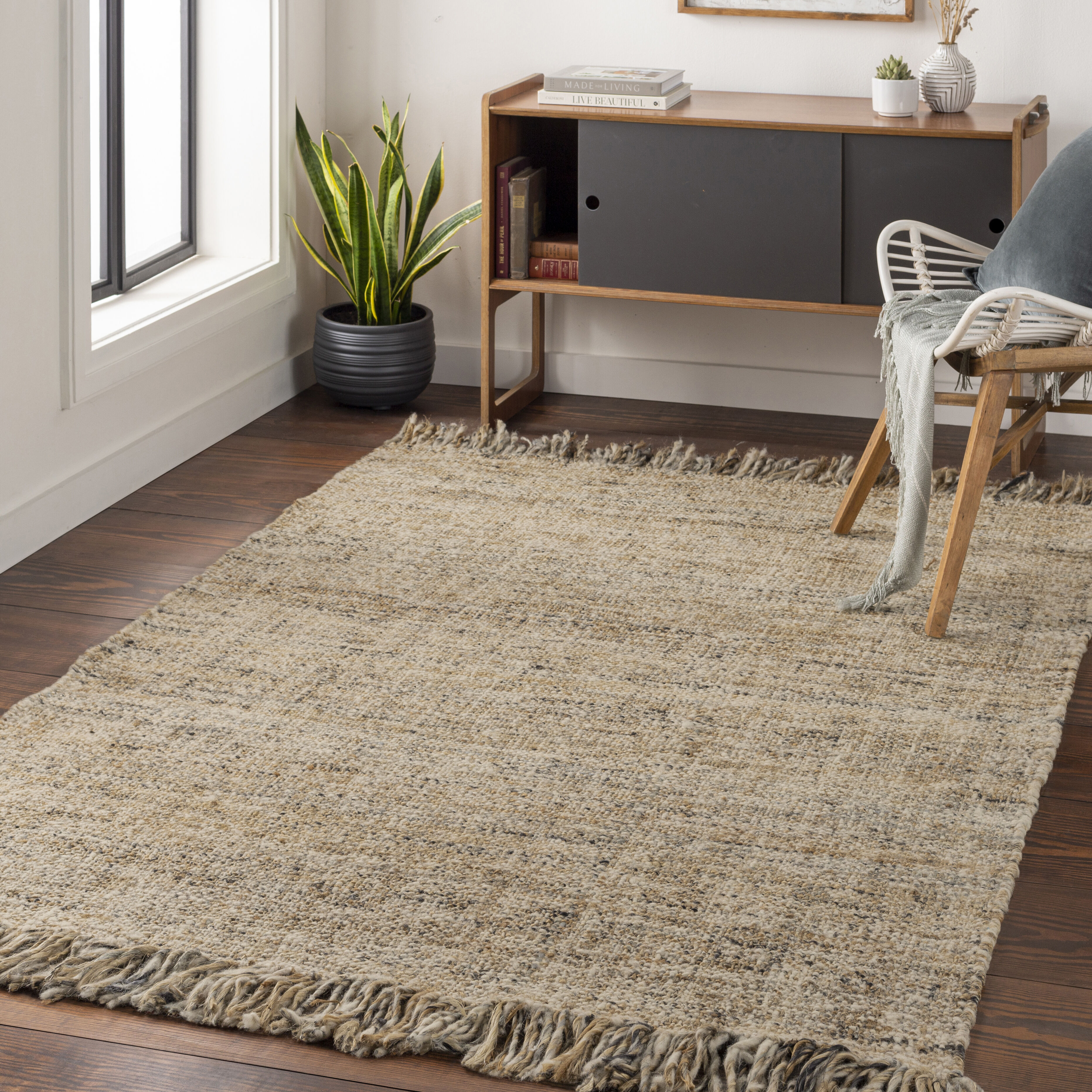 Linden 120 X 96 inch Gray Rug in 8 x 10, Rectangle