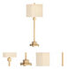 Chelsea House 35 inch 100.00 watt Brushed Brass Buffet Lamp Portable Light