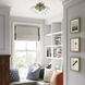 Montgomery 3 Light 14 inch Antique Brass Semi-Flush Ceiling Light