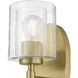 Solventa 1 Light 5.5 inch Vintage Brass Wall Sconce Wall Light