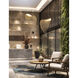 Eco Collection - Madera Family 23.75 inch Matte Black Pendant Ceiling Light in Natural Wood, EVOLV