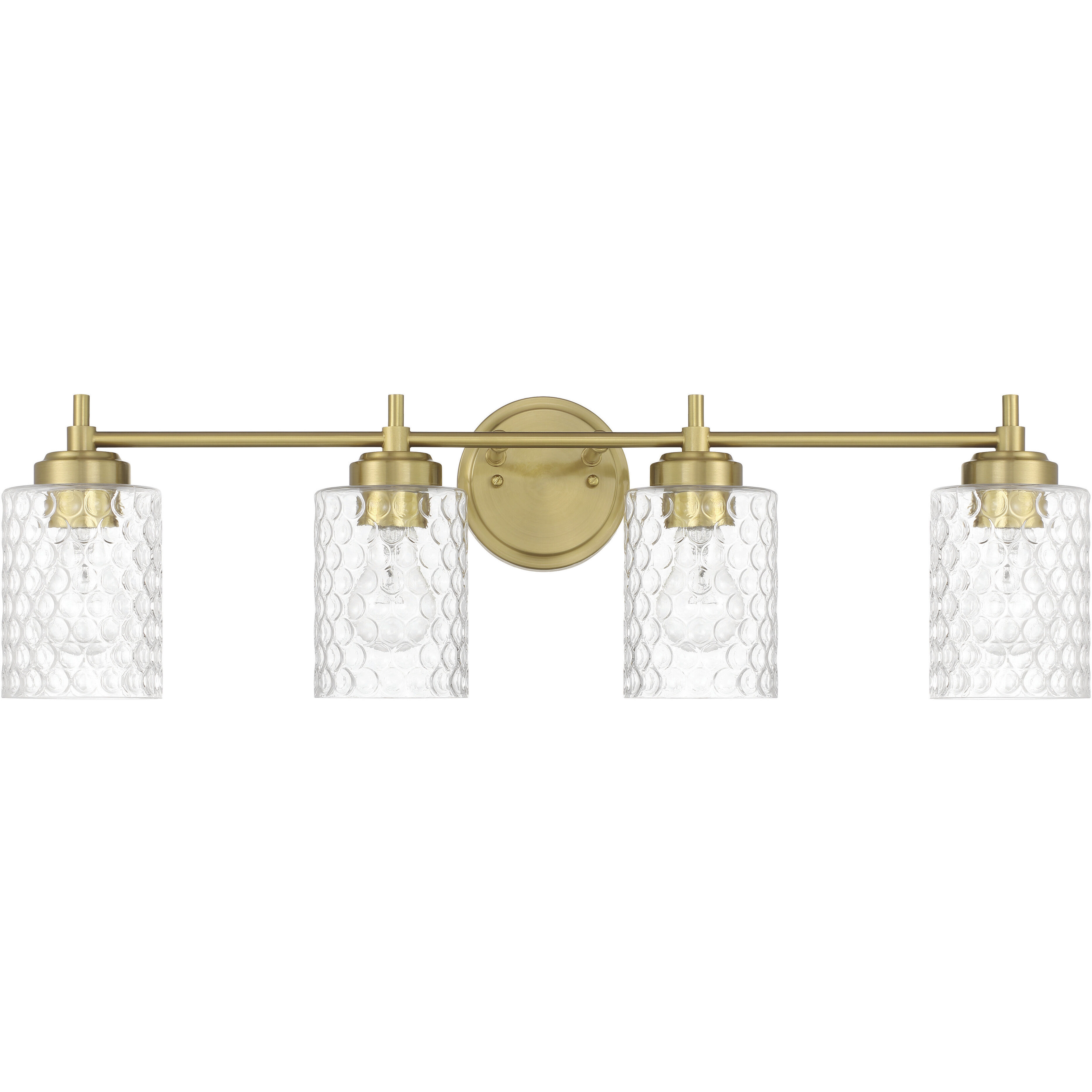 Claire 4 Light 29.63 inch Satin Brass Vanity Light Wall Light