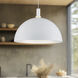 Archibald 1 Light 23.63 inch White With Gold Detail Pendant Ceiling Light
