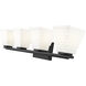 Annalise 4 Light 32 inch Matte Black Vanity Wall Light