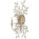 Forget-Me-Not 2 Light 14 inch Silver Leaf Wall Sconce Wall Light