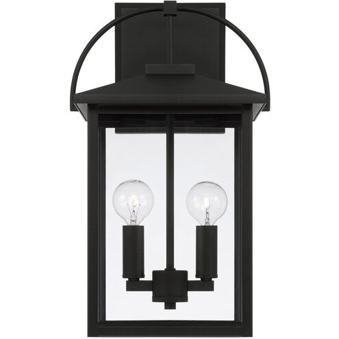 Bryson 2 Light 16.5 inch Black Outdoor Wall Lantern