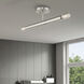 Copenhagen 2 Light 5.13 inch Brushed Nickel Semi-Flush Ceiling Light