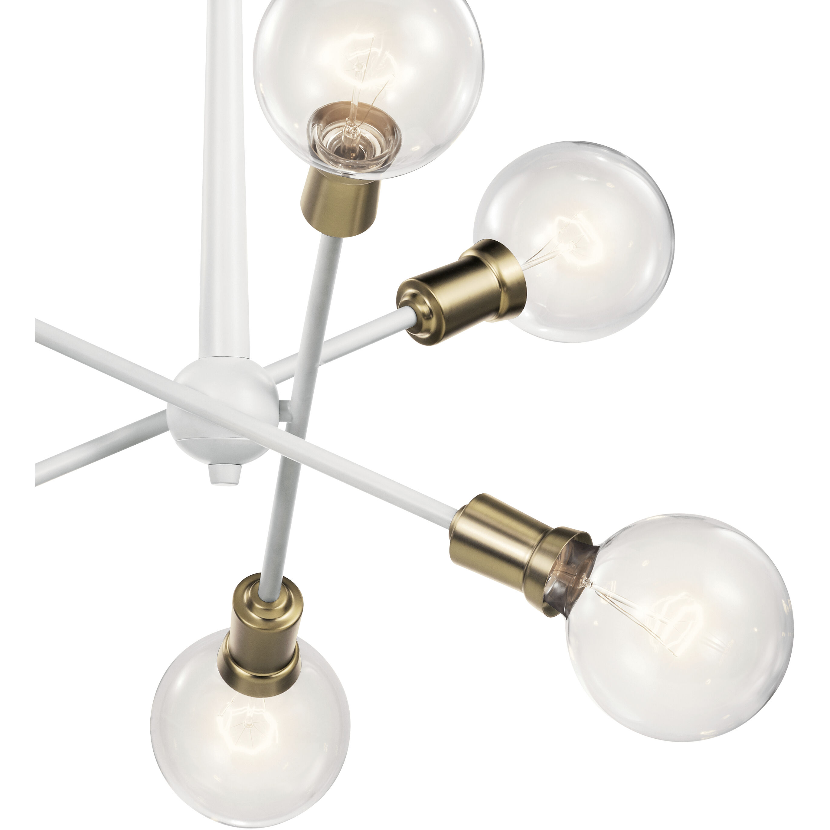 Armstrong 6 Light 20 inch White Chandelier 1 Tier Small Ceiling Light, Small