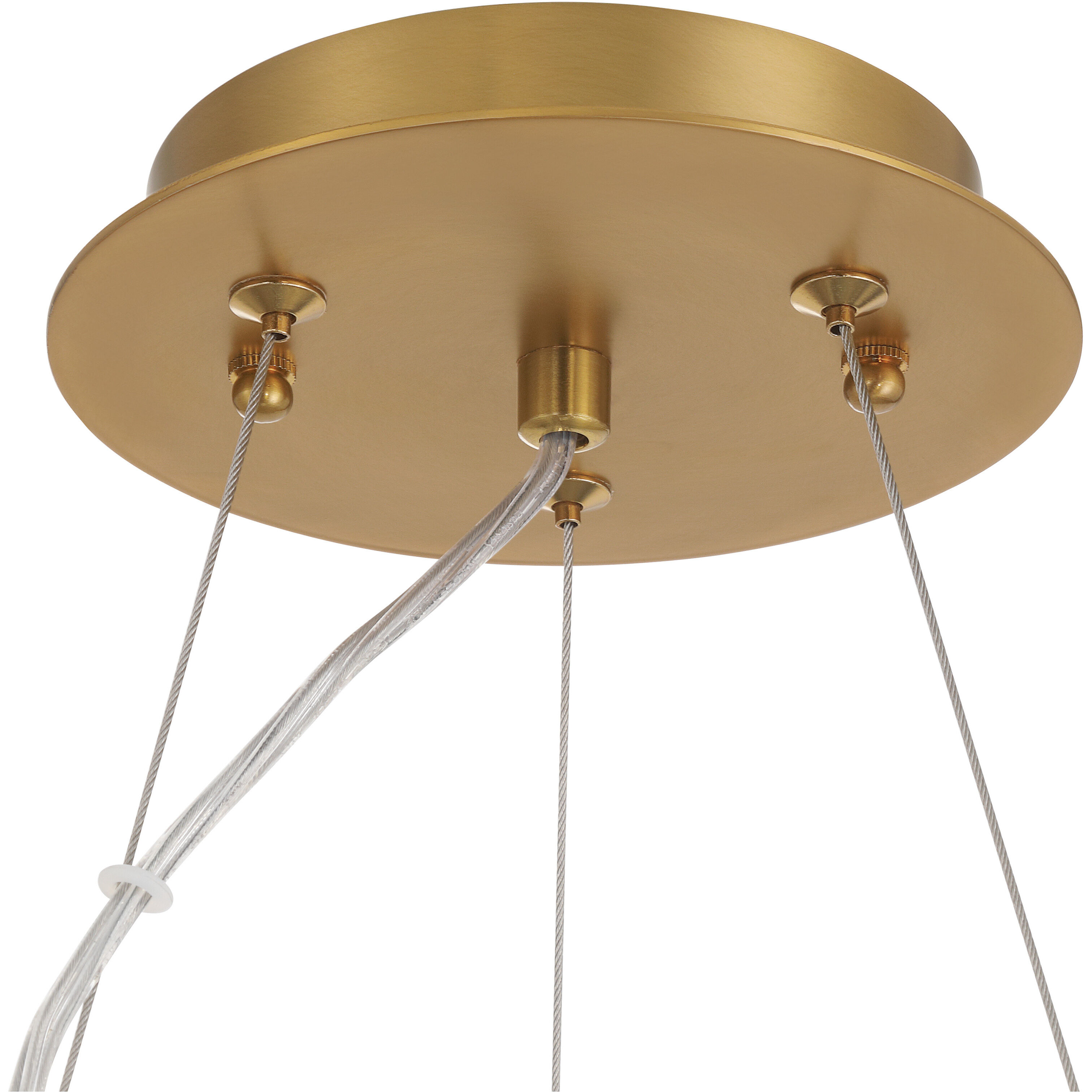 Brookstreet 6 Light 29.5 inch Legacy Brass Pendant Ceiling Light in Clear Handmade Glass