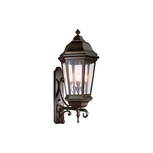 Clay 4 Light 44 inch Antique Bronze Outdoor Wall Lantern in Incandescent