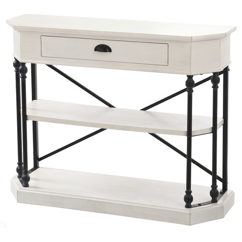 Signature 32 X 14 inch Antique White and Black Console