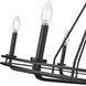 Jody 6 Light 32.5 inch Matte Black Chandelier Ceiling Light