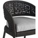 Juri 39.5 inch Porpoise and Charcoal Brown with Dark Gray Outdoor Counter Stool