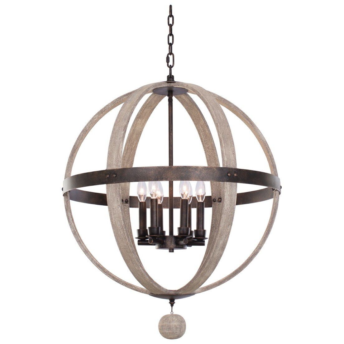 Harper 6 Light 25 inch Florence Gold Pendant Ceiling Light