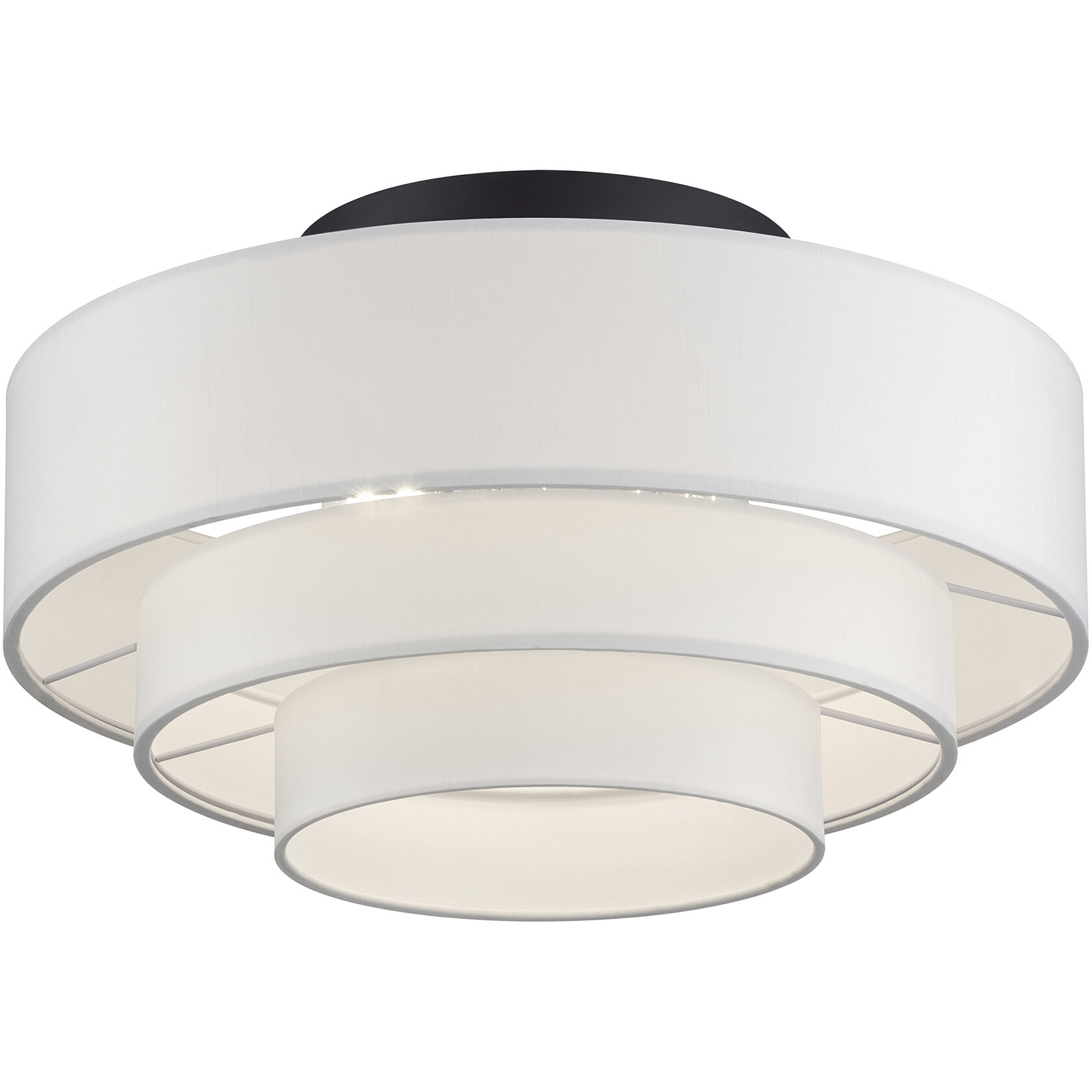 Manorwood 4 Light 21 inch Bronze Semi-Flush Ceiling Light