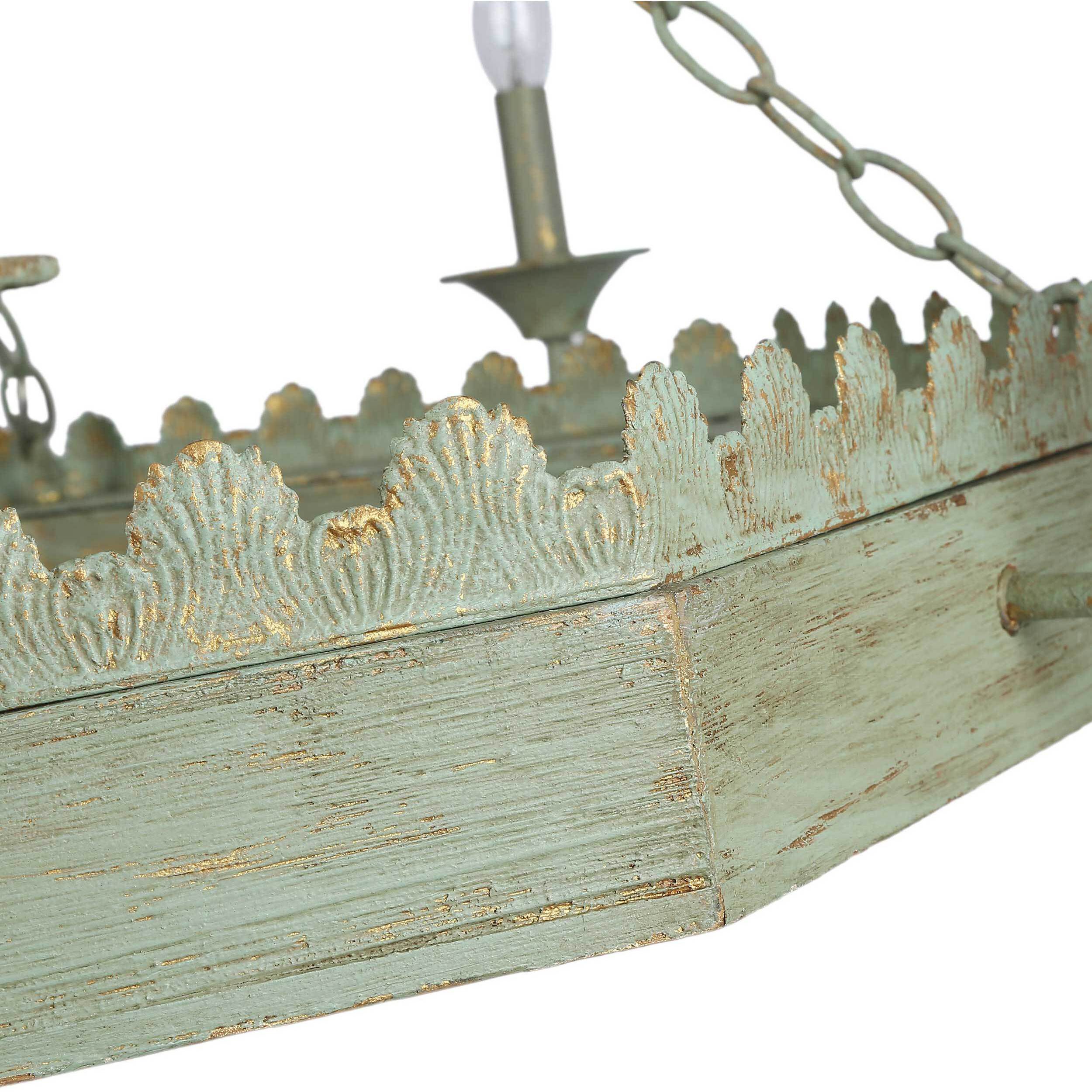 Finley 42 inch 60.00 watt Vintage Sage Chandelier Ceiling Light