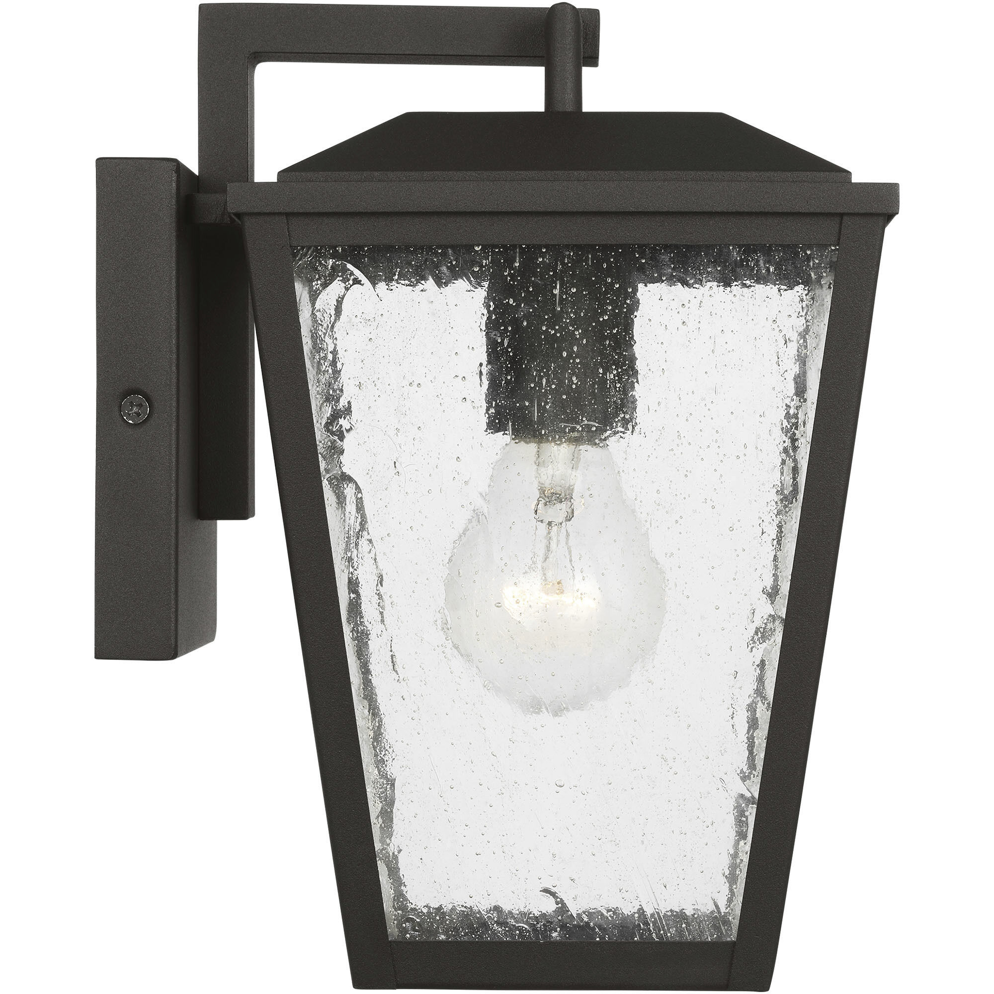 Drew & Jonathan Kennewick 1 Light 10 inch Textured Black Outdoor Wall Lantern, Small