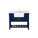 Clement 42 X 22 X 34 inch Blue Bathroom Vanity Cabinet