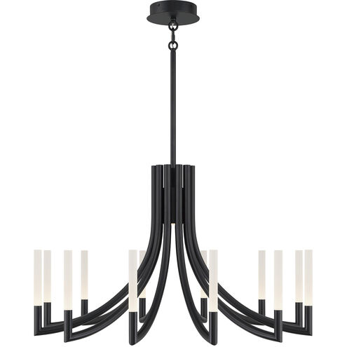 Olette 12 Light 36 inch Black Chandelier Ceiling Light
