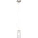 Addison LED 4.75 inch Satin Nickel Mini Pendant Ceiling Light