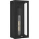 Young 1 Light 14 inch Matte Black Outdoor Wall Lantern