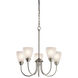 Jolie 5 Light 22 inch Brushed Nickel Chandelier 1 Tier Medium Ceiling Light in Incandescent, 1 Tier Medium