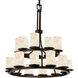 Alabaster Rocks 21 Light 33 inch Dark Bronze Chandelier Ceiling Light in Incandescent